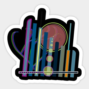 City Abstraction Sticker